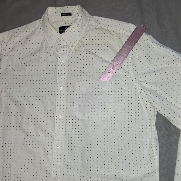 American Eagle Outfittersseriously Soft White Button Down Shirt Men SZ L - Picture 6 of 16